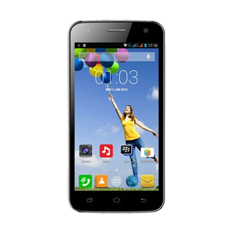 Evercoss A76 Smartphone - Hitam [8GB/ 1GB]