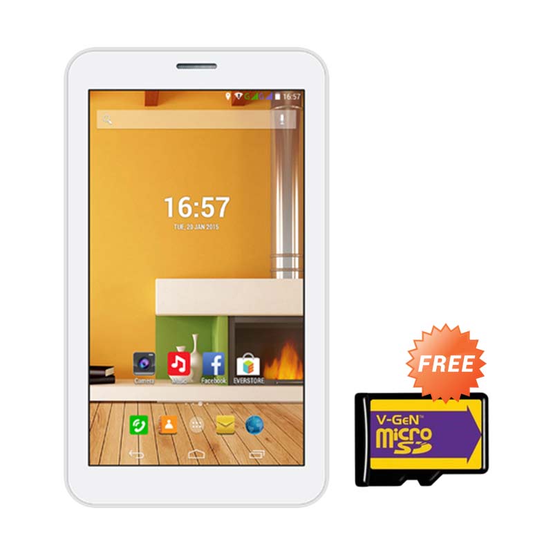 Evercoss AT1D Jump S Tablet - Putih [4 GB] + Free Memory Card