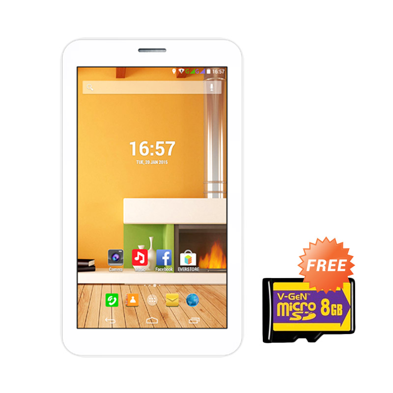 Jual Evercoss AT1D Jump S Tablet Putih [4 GB] + Free Memory di Seller