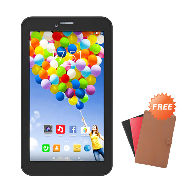 Evercoss AT7F Winner Tab S3 Tablet - Hitam [8 GB] + Free Cover