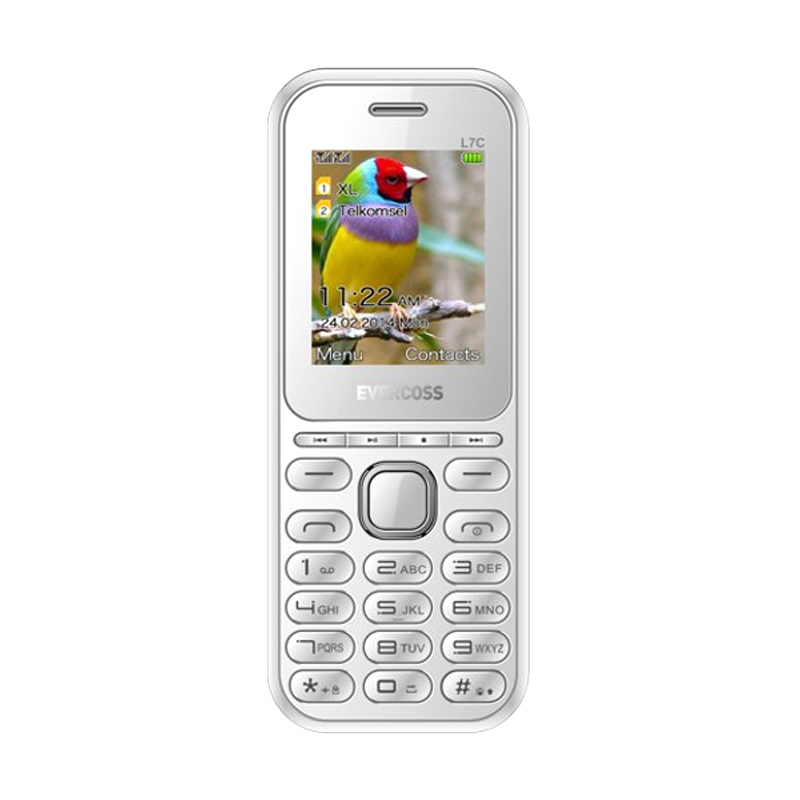 Evercoss L7C Handphone - Putih Hijau