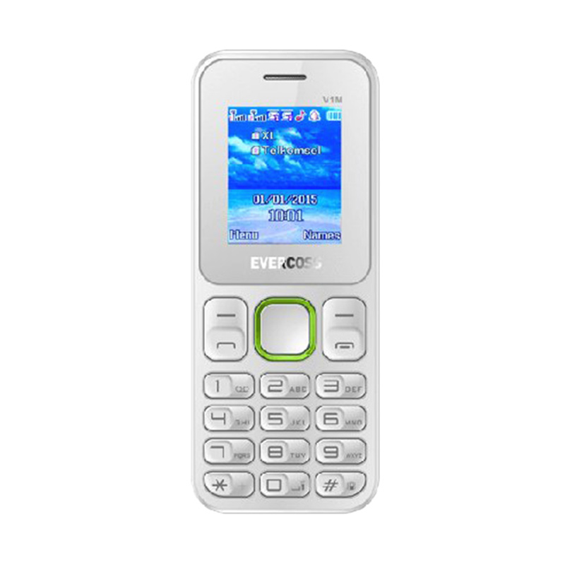 Evercoss V1M Handphone - Putih Hijau