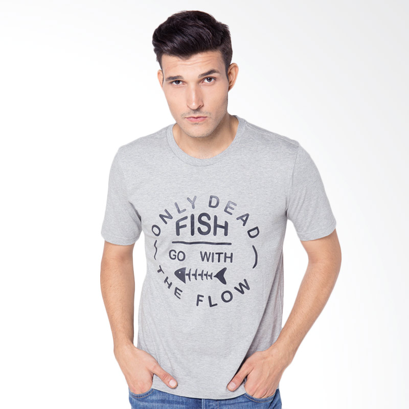 Evio Deadfish T-Shirt - Abu Extra diskon 7% setiap hari Extra diskon 5% setiap hari Citibank – lebih hemat 10%