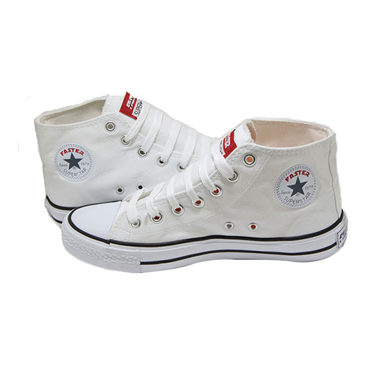 Faster 1603-02 Sepatu Sneakers Cowok - All White