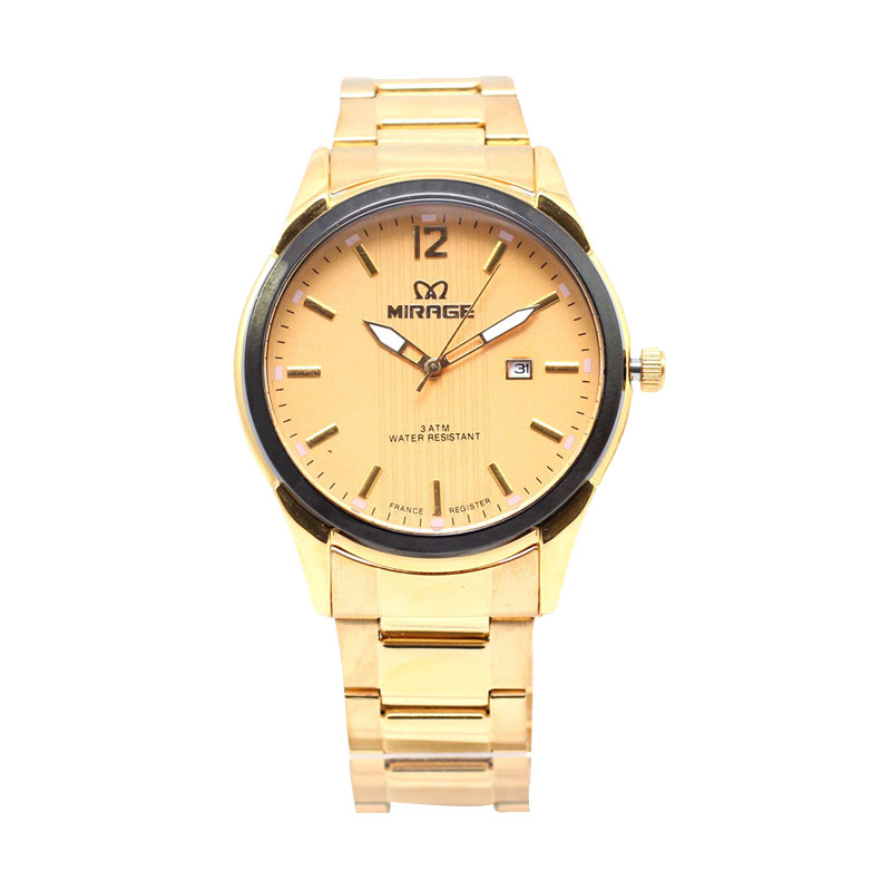 Harga Mirage Date MGR7570BR Jam Tangan Pasangan - Hitam 
