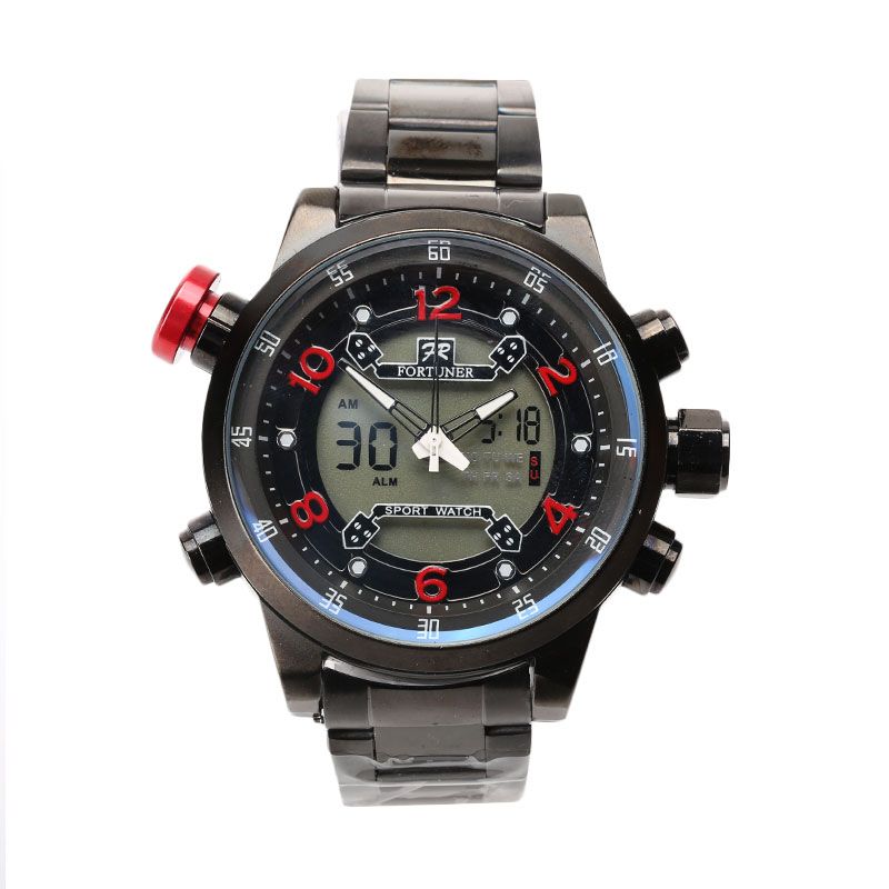 Fortuner FR AD2038 Jam Tangan Pria - Hitam Merah