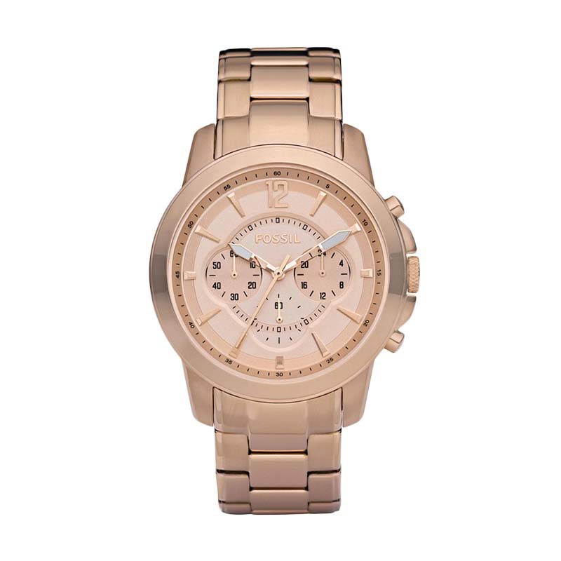 Fossil Grant Chronograph Ion Plated FS4635 Jam Tangan Pria - Rose Gold