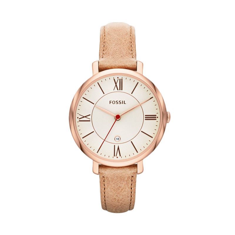 Jual FOSSIL Jacqueline ES3487 Rose Gold Cream Jam Tangan
