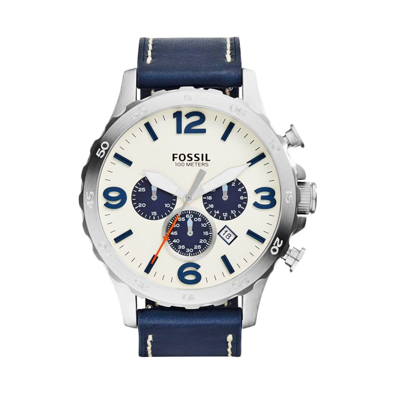Jual FOSSIL Nate Chronograph    JR1480 Jam Tangan Pria - Navy