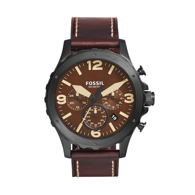 jual fossil nate jr1502 black jam tangan pria jual fossil nate jr1502 black jam tangan pria