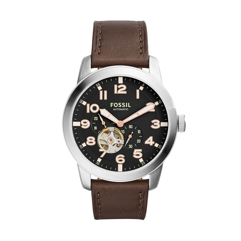 Harga Fossil Pilot 54 Chronograph FS5143 Silver Jam Tangan 