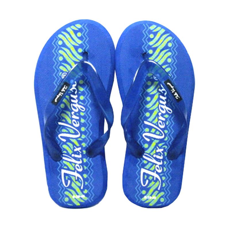 Felix Verguso Batik Blue Sandal Jepit Pria