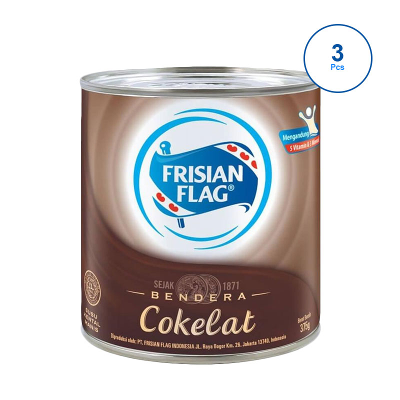 Jual Frisian  Flag  Susu  Kental Manis Coklat Kaleng  370 g 3 