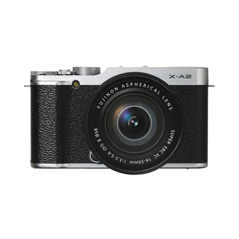 Fujifilm X-A2 Kit Double XC 16-50mm XC 50-230mm Kamera Mirrorless - Silver