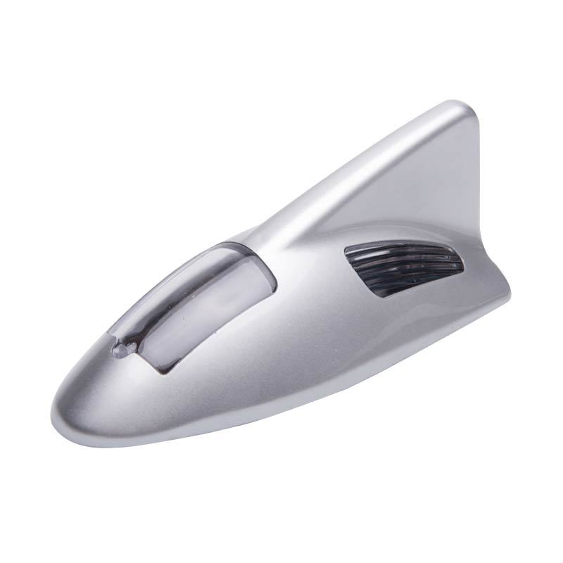 Jual Galva Silver Antena Sirip Hiu dengan LED Solar Sensor Jual Galva Silver Antena Sirip Hiu dengan LED Solar Sensor