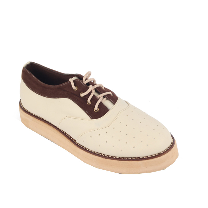platform cream shoes