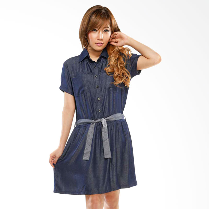 GatsuOne Clarisa Dress - Blue Denim