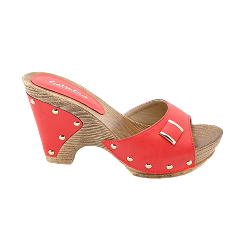 GatsuOne Halley 2 Sepatu Wedges Wanita - Red