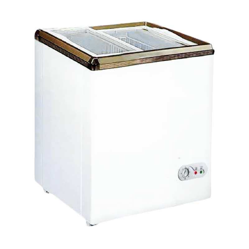 Jual Gea Sd-100 Sliding Flat Glass Freezer - Putih Online 