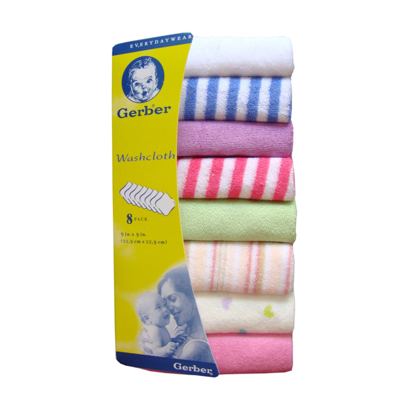 jual gerber washcloth saputangan bayi 8 pcs jual gerber washcloth saputangan bayi 8 pcs