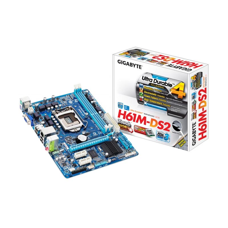 Jual Gigabyte GAH61MDS2 Motherboard di Seller METRIX SHOP Kota