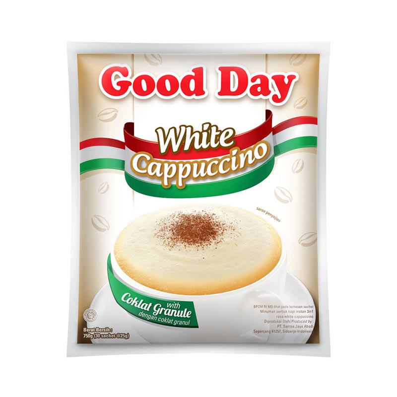 Jual Good Day Kopi White Cappucinno Bag (30 Sachet@25 Gram 