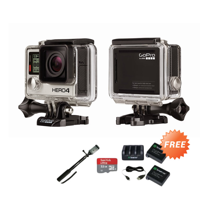 Paket Traveling Kamera GoPro HERO4 Black Edition Action Cam