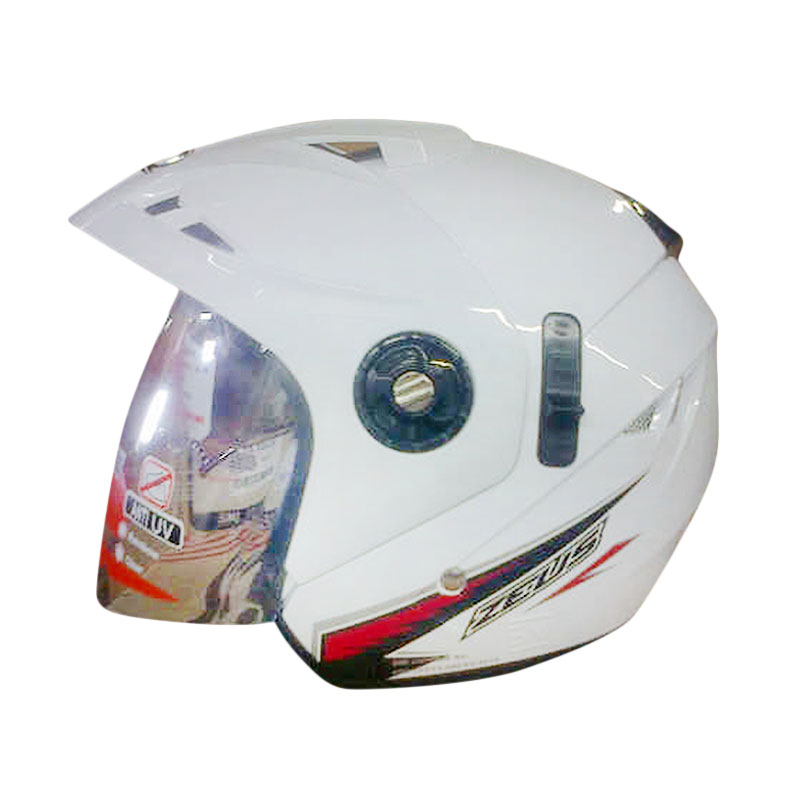 jual gp zeuz helm half solid white harga jual gp zeuz helm half solid white harga
