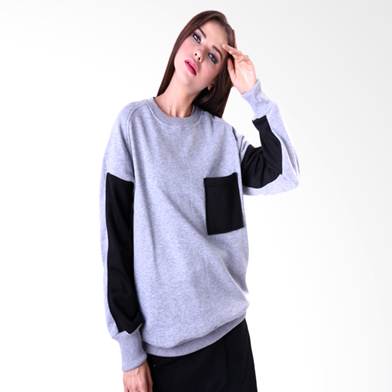 Gshop Milena GR 1303 Sweater Wanita - Grey