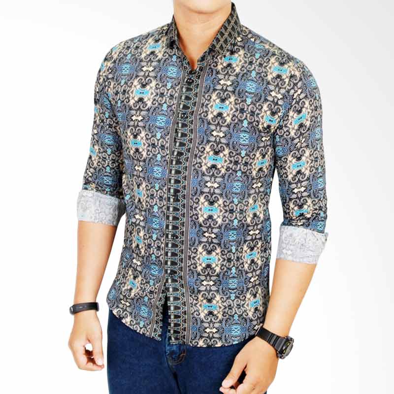Gudang Fashion BAT 606 Multicolor Baju Batik Pria
