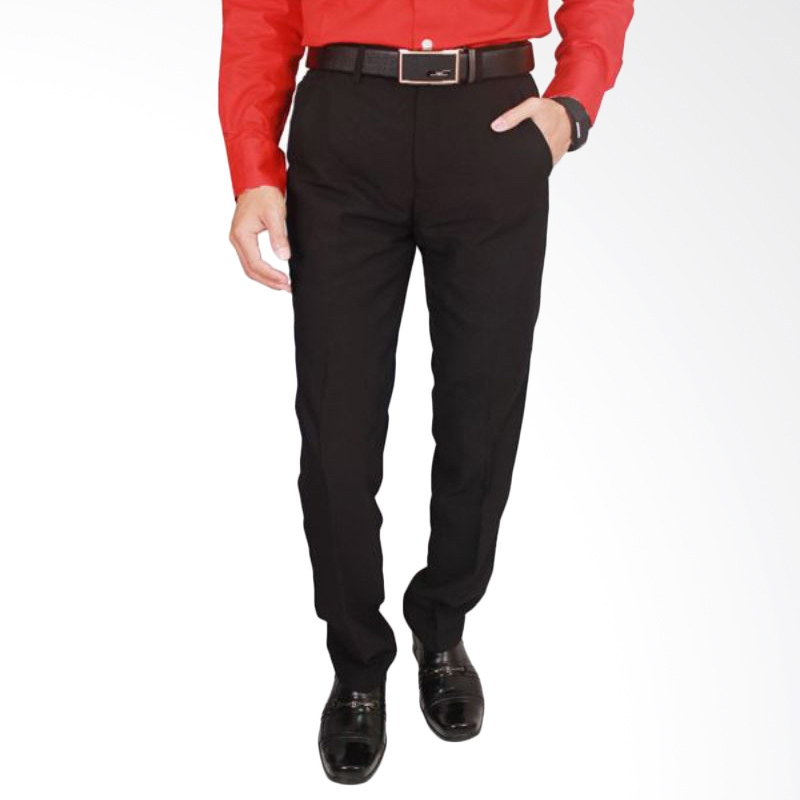 Gudang Fashion CLN 871 Mens Suit Trousers Katun Celana Pria - Brown