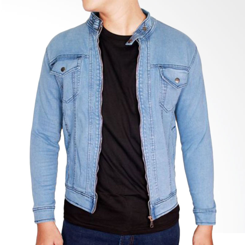 Gudang Fashion Denim Jeans JAK 2050 Jaket Pria - Blue