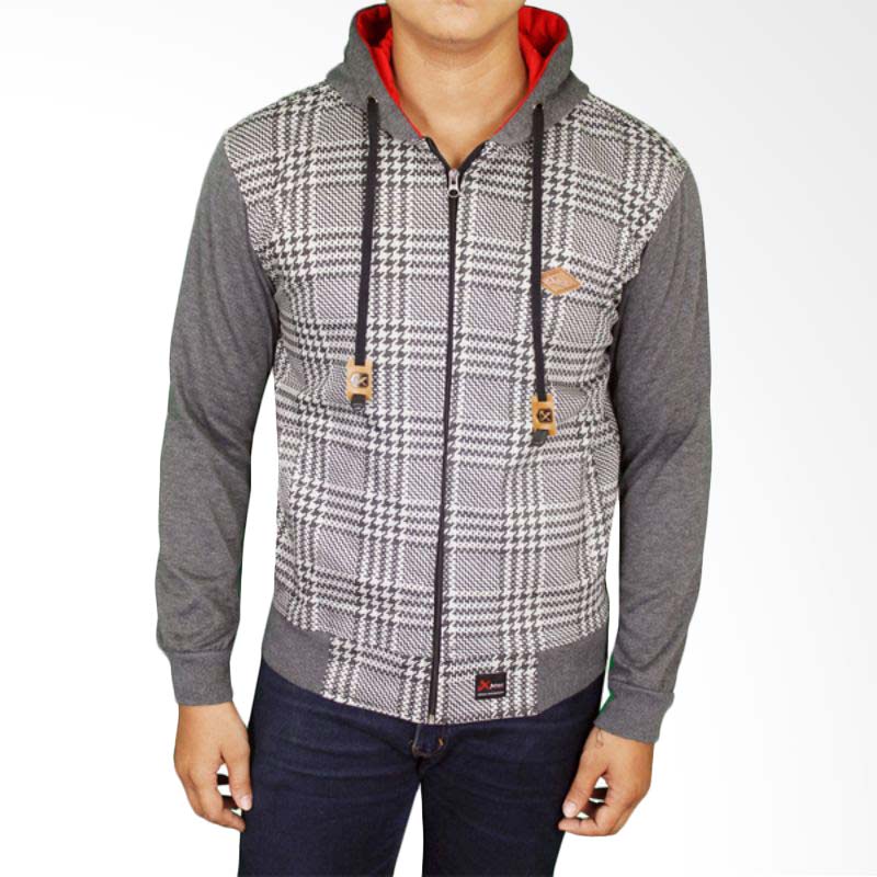 Gudang Fashion JAK 2185 Denim Jeans Jaket Pria - Grey