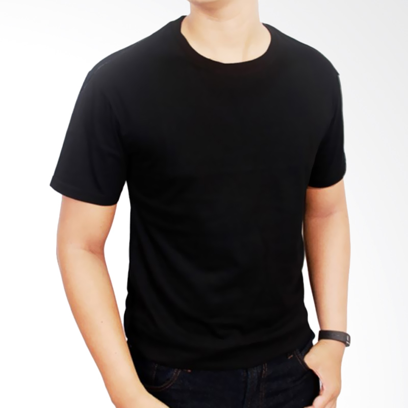 Gudang Fashion Kaos Polos POL 13 O-neck Pendek Cotton combed 20S Hitam T-shirt Extra diskon 7% setiap hari Extra diskon 5% setiap hari Citibank – lebih hemat 10%