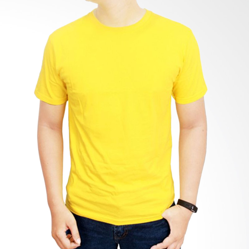Gudang Fashion  Kaos  Polos  Kerah 100 Cotton Pique Kuning 