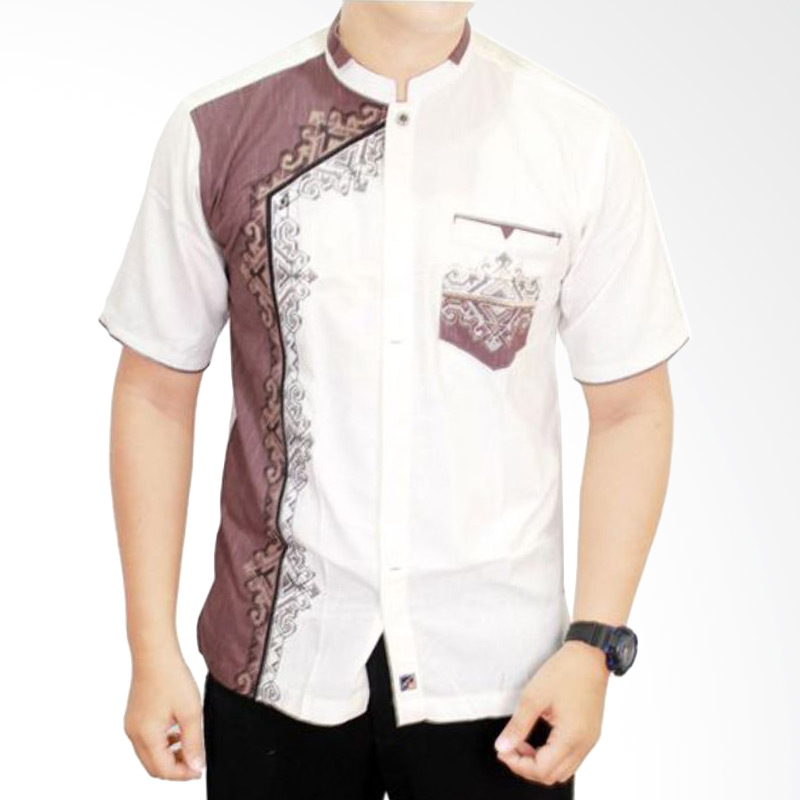 Gudang Fashion Baju Koko Motif Bordir Pria Coklat Daftar Harga Source · Gudang Fashion Kok 1490