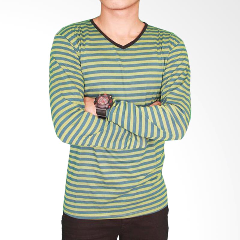 Gudang Fashion PAN 774 Male Long Sleeves T-Shirt - Salur Green Extra diskon 7% setiap hari Extra diskon 5% setiap hari Citibank – lebih hemat 10%
