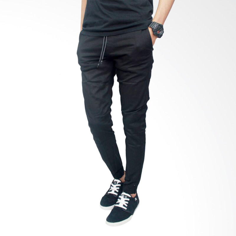 Gudang Fashion Men's Trousers Stretch CLN 803 Black Jogger Pants
