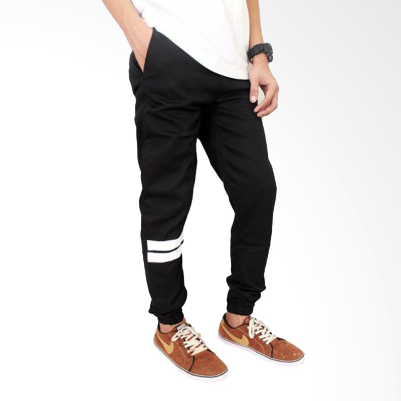 Gudang Fashion Pants Stretch CLN 957 Celana Jogger Pria - Black