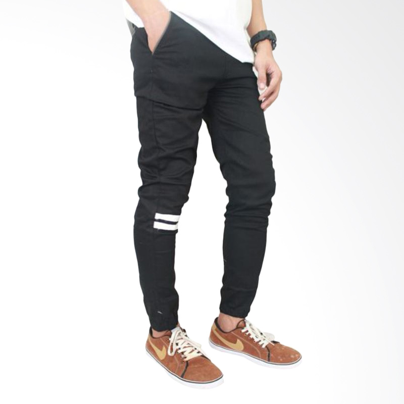 Gudang Fashion Pants Stretch CLN 959 Celana Jogger - Black