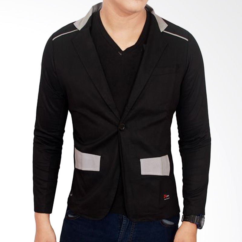 Gudang Fashion BLZ 708 Stretch Stylish Suit Blazers - Black