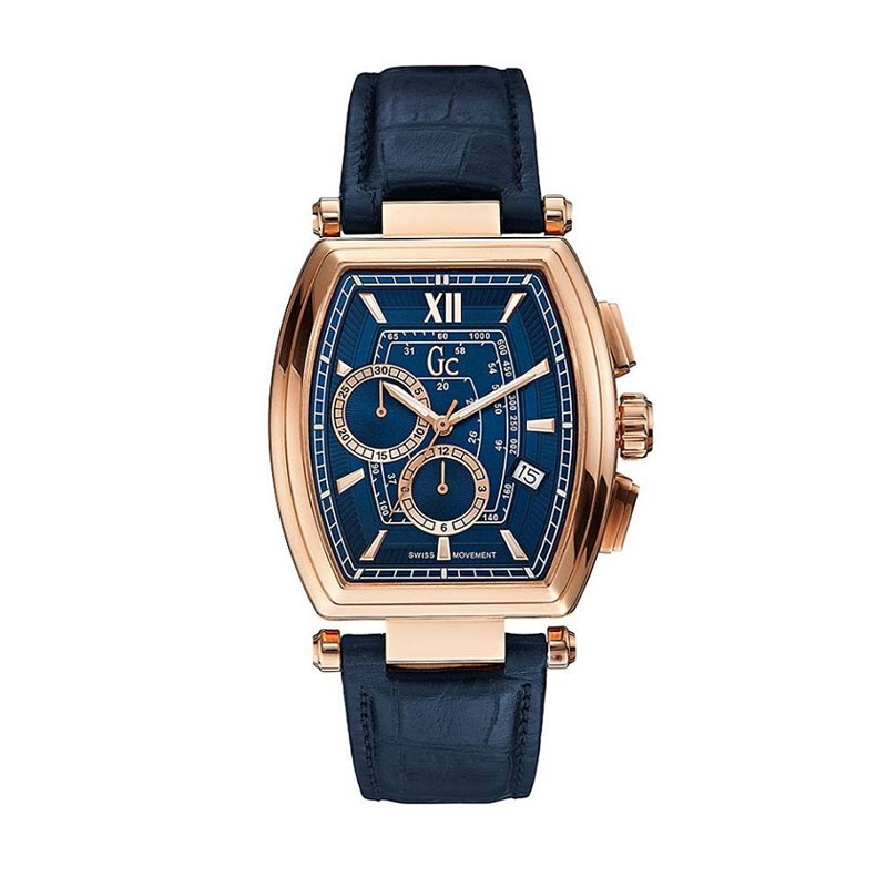 Guess Collection Y01004G7 Jam Tangan Pria - Biru Rose Gold