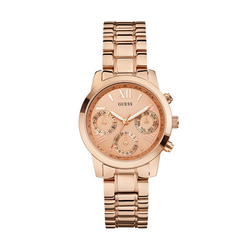 jual guess w0448l3 chronograph jam tangan wanita gold harga kualitas jual guess w0448l3 chronograph jam tangan wanita gold harga kualitas
