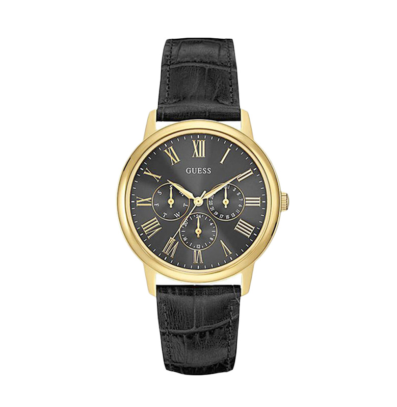 jual guess w0496g5 jam tangan pria gold black jual guess w0496g5 jam tangan pria gold black