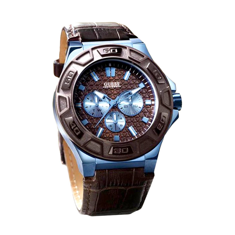 Guess W0674G5 Jam Tangan Pria - Blue Brown