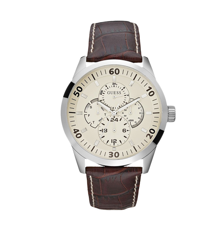 jual guess w95046g1 jam tangan pria white silver jual guess w95046g1 jam tangan pria white silver