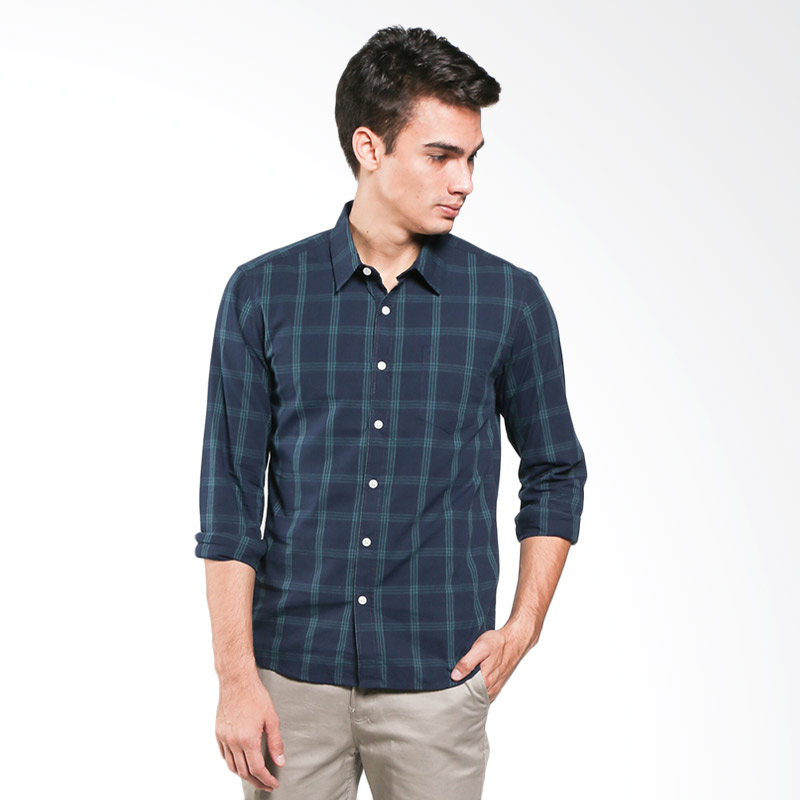 Jual Hammer Shirt Y D Navy K1SY370N01 Green Kemeja Pria Jual Hammer Shirt Y D Navy K1SY370N01 Green Kemeja Pria