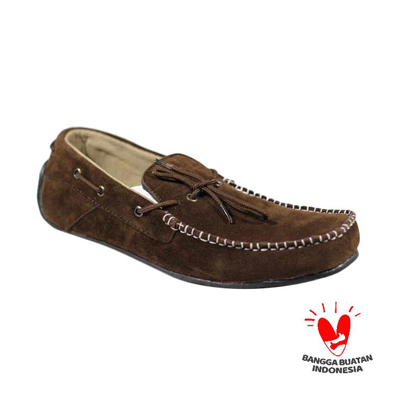 Handmade Country Boots Zapato Sepatu Pria - Brown