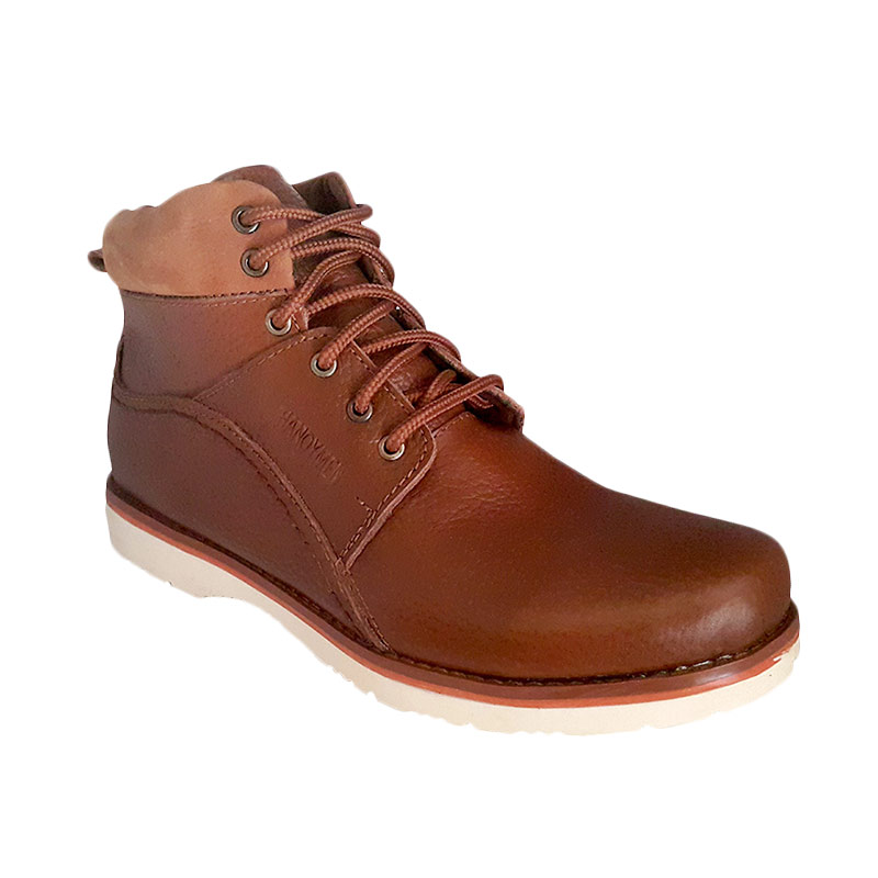 Handymen CHS SBT 02 Ankle Boot Genuine Leather Sepatu Pria - Brown