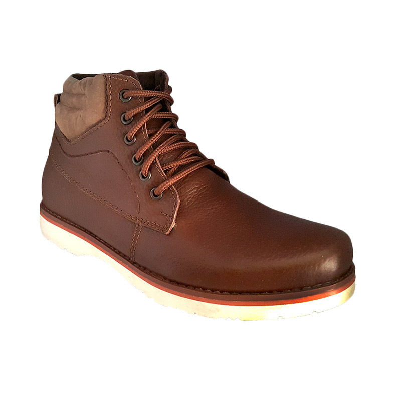 Handymen CHS SBT 04 Ankle Boot Genuine Leather Sepatu Pria - Brown